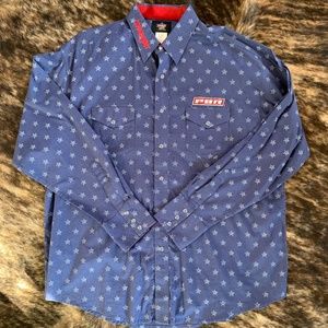 Embroidered Wrangler Pearl Snap